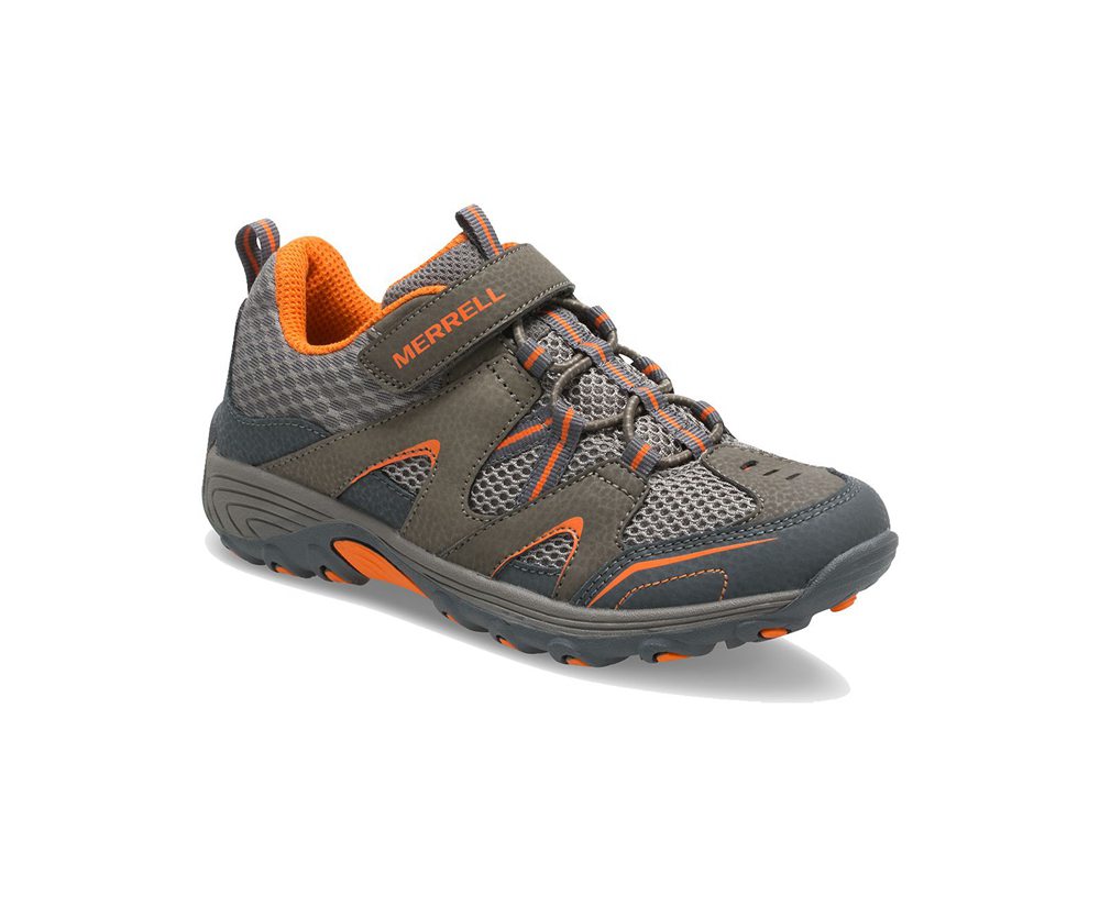Merrell Hiking Shoes Brown/Orange - Trail Chaser - Kids 49FWNPVBH